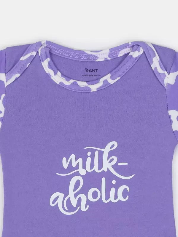 Боди Rant Milk-Aholic с коротким рукавом violet арт. 6281