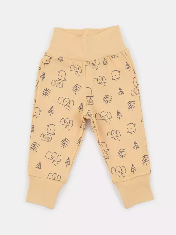 Штанишки Mowbaby Birds (3 шт.) yellow арт. 3282