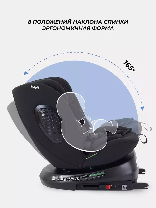 Автокресло Rant Helix isofix (40-150 см) Black