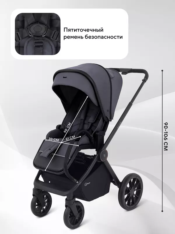 Коляска 2 в 1 Rant Falcon Neo Graphite